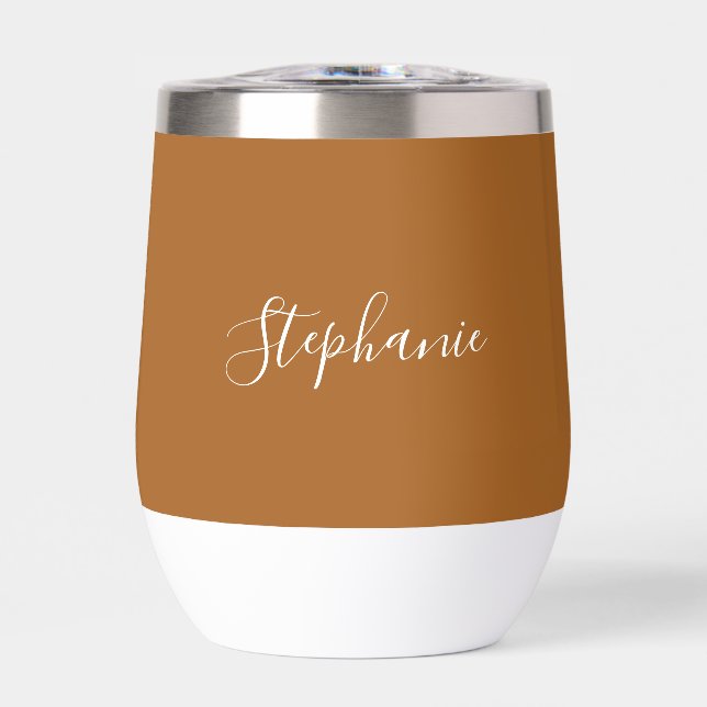 Personalized name Script Terracotta Simple (Front)