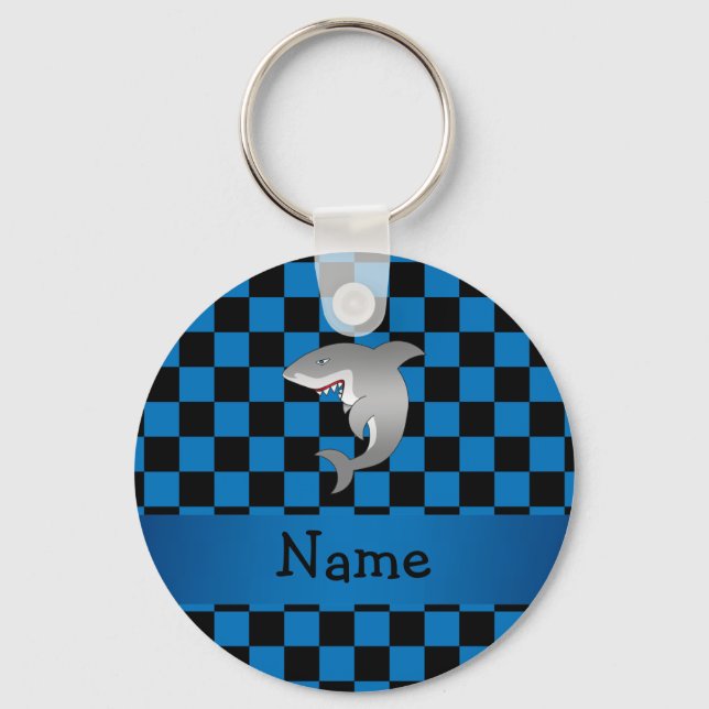 Personalized name shark keychain (Front)