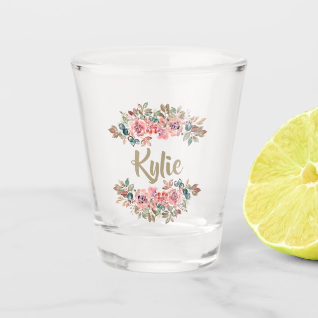 Personalized Name Shot Glass Custom Gifts for Her (Front)