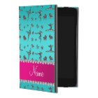 Personalized name silver turquoise gymnastics