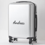 Personalized Name Simple Black White Custom Simple<br><div class="desc">Simple and cool name sticker in black and white background. You can change the name,  and change the colours too!</div>