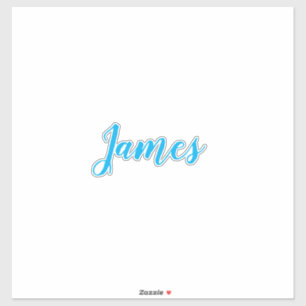 Personalized Name Simple Blue White Cool Trendy