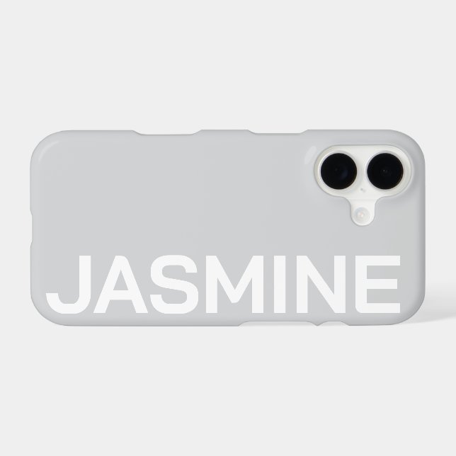 Personalized Name Simple Minimal Monogram Modern (Back Horizontal)