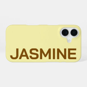 Personalized Name Simple Minimal Monogram Modern iPhone 16 Case