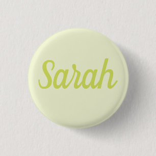 PERSONALIZED NAME SIMPLE STYLISH MODERN CLASSIC 1 INCH ROUND BUTTON