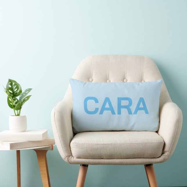 PERSONALIZED NAME SIMPLE STYLISH MODERN CLASSIC LUMBAR PILLOW (Chair)