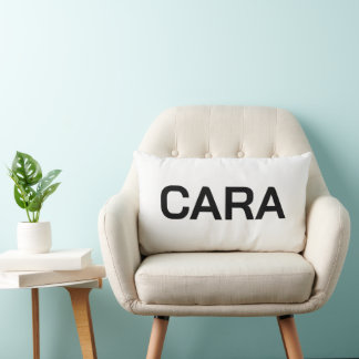 PERSONALIZED NAME SIMPLE STYLISH MODERN CLASSIC LUMBAR PILLOW