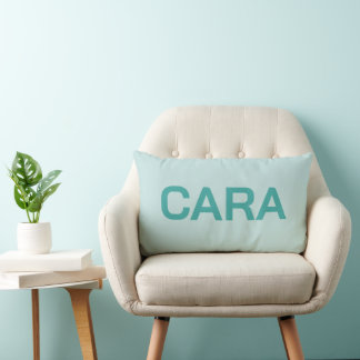 PERSONALIZED NAME SIMPLE STYLISH MODERN CLASSIC LUMBAR PILLOW
