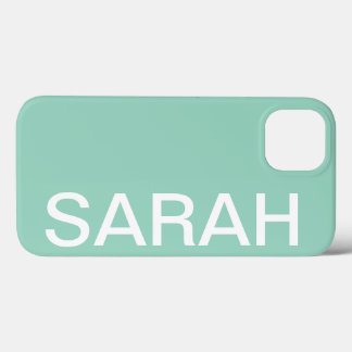 Personalized Name Simple Stylish Modern Minimal iPhone 13 Case