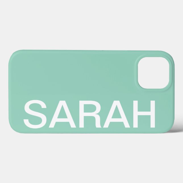 Personalized Name Simple Stylish Modern Minimal Case-Mate iPhone Case (Back (Horizontal))