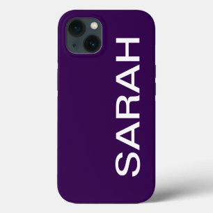 Personalized Name Simple Stylish Modern Minimal iPhone 13 Case