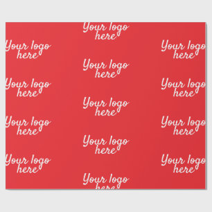 Personalized Name Simple stylish Your logo here Wrapping Paper