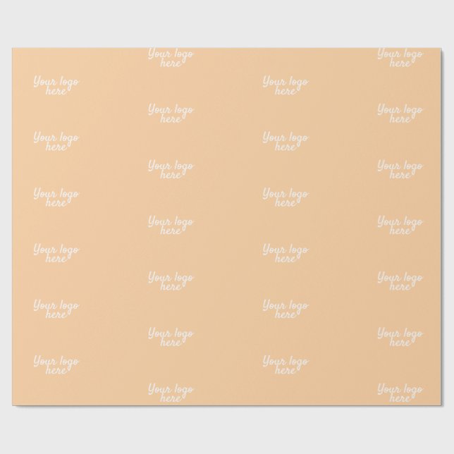 Personalized Name Simple stylish Your logo here  Wrapping Paper (Flat)