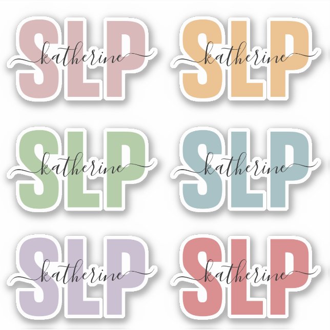 Personalized Name SLP Speech Pathologist Therapist (Front)