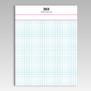 Personalized Name Small Square Graph Paper Notepad