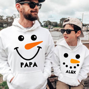Personalized Name Snowman Matching Family