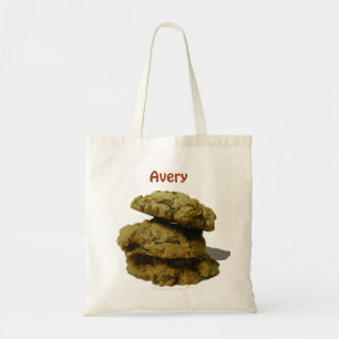 Personalized Name Stack of Cookies Cookie Lovers Tote Bag