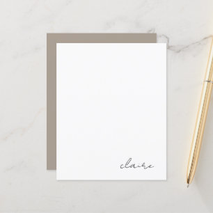 Personalized Name Stationery Paper