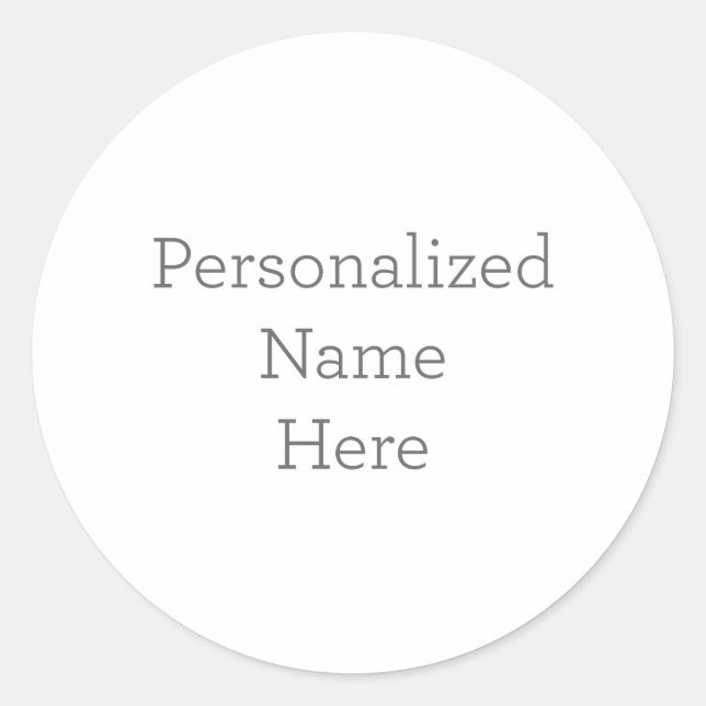 Personalized Name Sticker (Front)