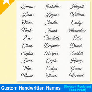Personalized Name Sticker – Elegant Calligraphy Tr