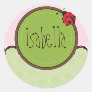 PERSONALIZED NAME STICKERS :: ladybird 4
