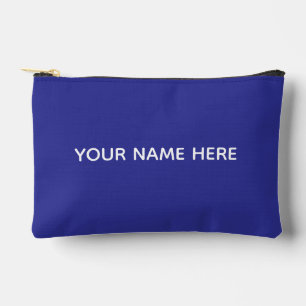 Personalized Name Stylish Modern Elegant Minimal Accessory Pouch