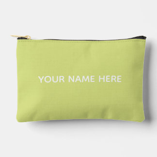 Personalized Name Stylish Modern Elegant Minimal Accessory Pouch