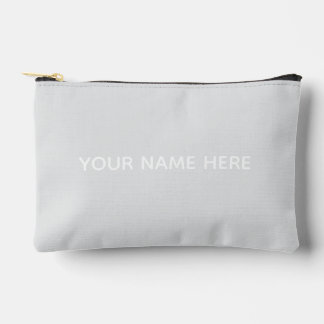 Personalized Name Stylish Modern Elegant Minimal Accessory Pouch