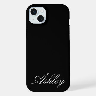 Personalized Name Stylish Modern Elegant Minimal iPhone 15 Plus Case