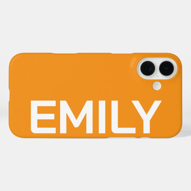 PERSONALIZED NAME STYLISH MODERN MINIMAL MONOGRAM  Case-Mate iPhone CASE (Back (Horizontal))