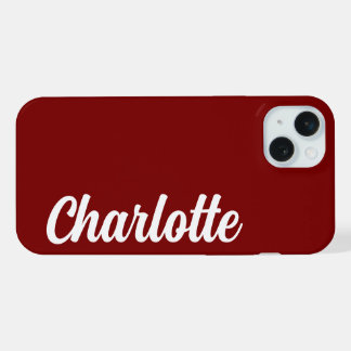 Personalized Name Stylish Modern Minimal Monogram iPhone 15 Plus Case
