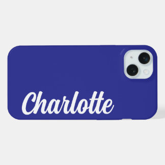 Personalized Name Stylish Modern Minimal Monogram iPhone 15 Plus Case