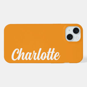 Personalized Name Stylish Modern Minimal Monogram iPhone 15 Plus Case
