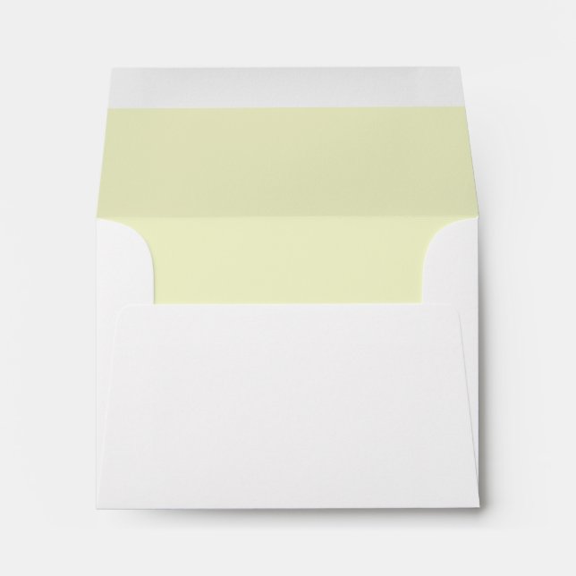 Personalized Name Stylish Modern Wedding White Envelope (Back (Bottom))
