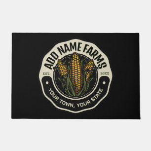Personalized NAME Sweet Corn Garden Farm Farmer  Doormat