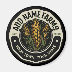 Personalized NAME Sweet Corn Garden Farm Farmer Magnet