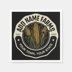 Personalized NAME Sweet Corn Garden Farm Farmer Napkin