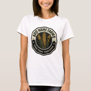 Personalized NAME Sweet Corn Garden Farm Farmer  T-Shirt
