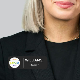 Personalized Name Tag Badge Pin 