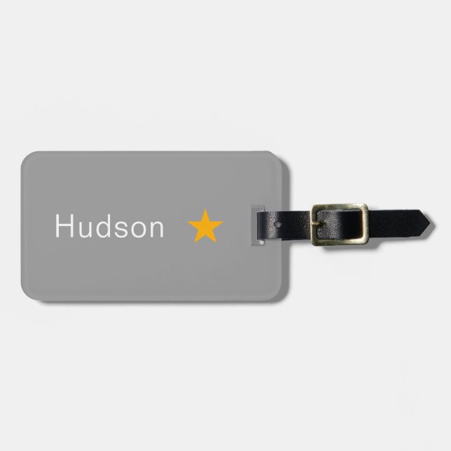 Personalized Name Tag,Bold Custom Luggage Tag (Front Horizontal)
