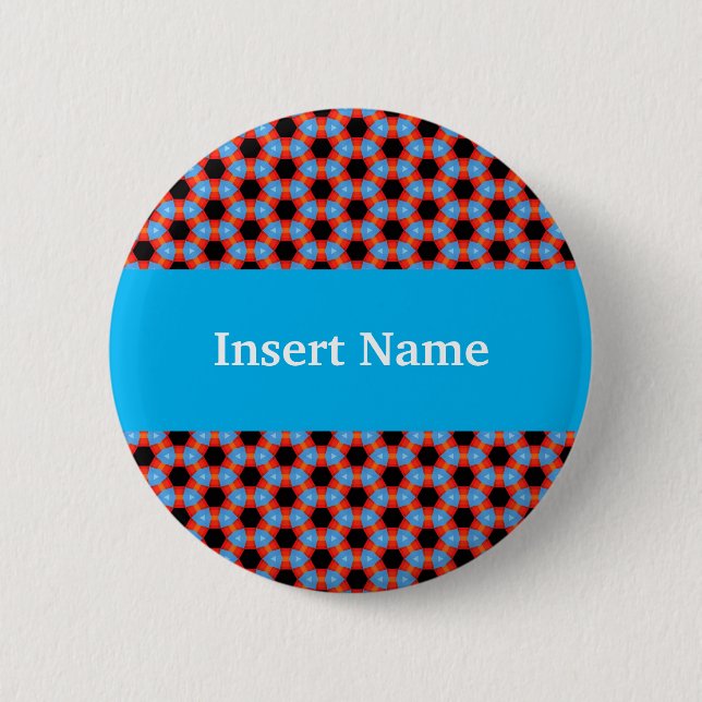 Personalized Name Tag Pin Button (Front)