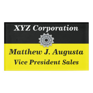 Personalized Name Tag with Magnetic Back