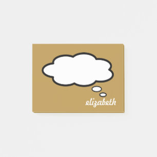 Personalized Name Talk Bubble  Post-it Notes