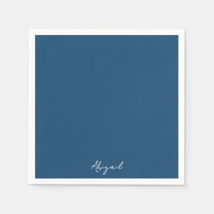 Personalized Name Teal Bridal Shower  Napkin