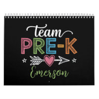 Personalized Name Team Pre-K PreSchool Teacher