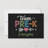 Personalized Name Team Pre-K PreSchool Teacher