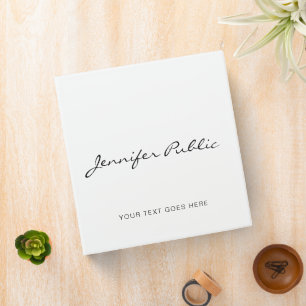 Personalized Name Template Add Script Text Logo Binder