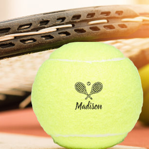 Personalized Name Tennis Player Monogrammed Balls