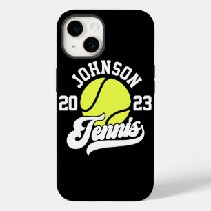Personalized NAME Tennis Player Racket Ball Court Case-Mate iPhone 14 Case