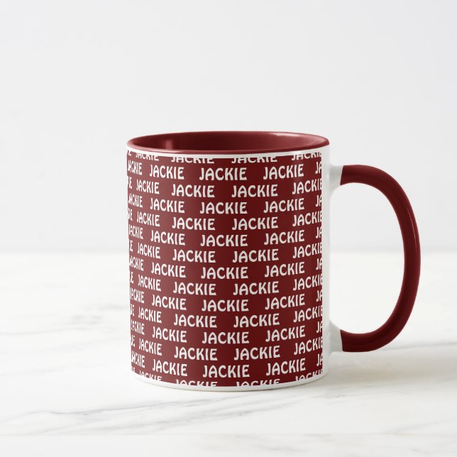 Personalized Name Text Design Coffee Mug (Right)